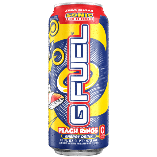 Sonic Peach Rings G Fuel can