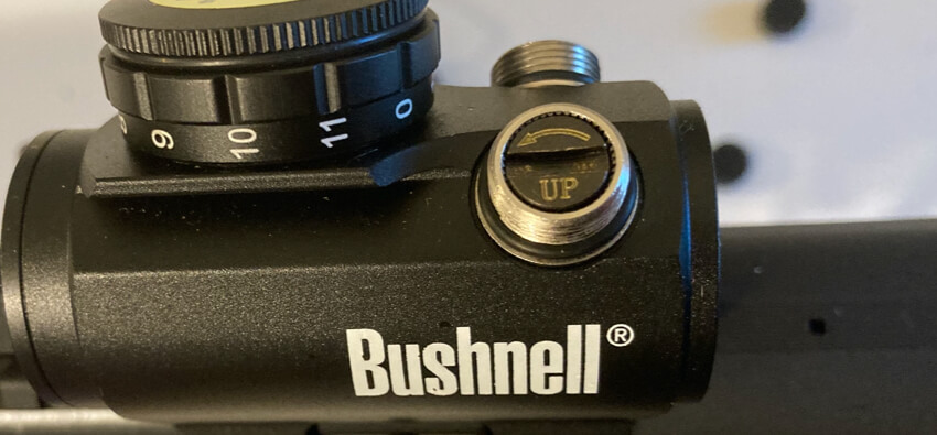 Adjusting brightness on Bushnell TRS-25 red dot sight
