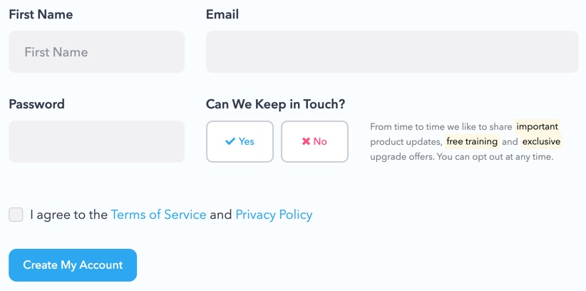 Creating a Missinglettr login