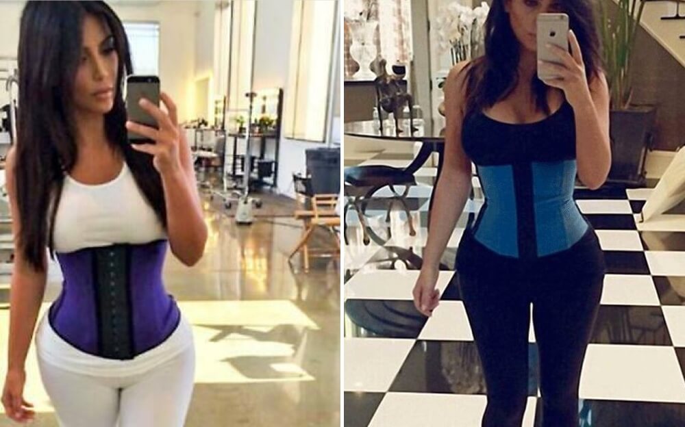 Kim Kardashian wearing Waist Trainerl