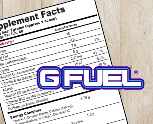 Gfuel ingredients