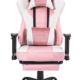 Von Racing Massaging Gaming Chair with Footrest - Pink