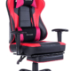 Von Racing Massaging Gaming Chair with Footrest - Red