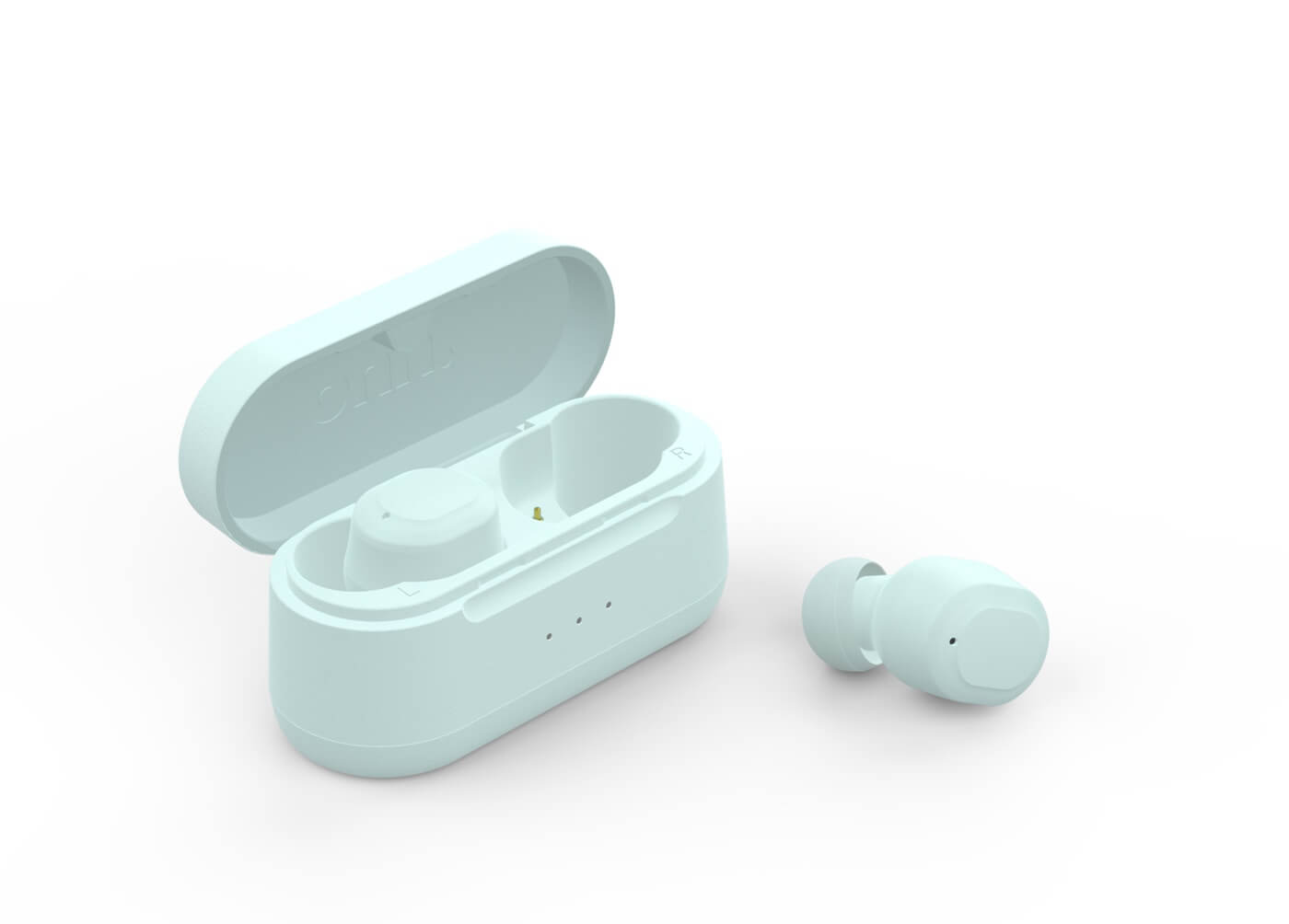 Onn Wireless Earbuds Aqua color